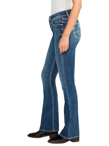 Silver Jeans Co. Women's Elyse Mid Rise Comfort Fit Bootcut Jeans4