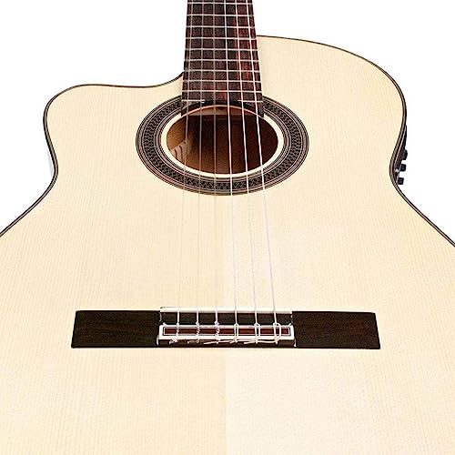 Image of Cordoba GK Studio Lefty Cutaway Flamenco Acoustic-Electric Nylon String Guitar, Iberia Series