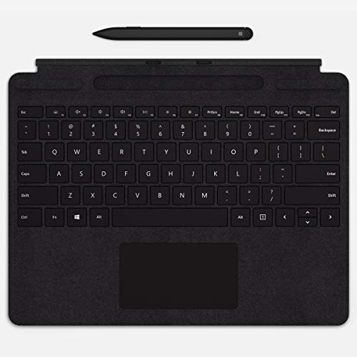 Image of Microsoft Surface Pro X 1876 13-inch Laptop SQ1 /8GB /128GB SSD /Windows 10 Home SQ1 Adreno 685 GPU Graphics, Matte Black+Surface Pro X Signature Keyboard & Slim Pen Combo QSW-00015