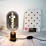 TIANFAN Vintage Led Edison Żarówka T140 (mm)=140mm Smoke Glass 4W Możliwość ściemniania Specjalność Żarówka dekoracyjna 220-240V