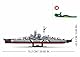 Sluban Klemmbausteine M38-B1102 MODELBRICKS-Bismarck Battleship 2-IN-1, Mittel, grau
