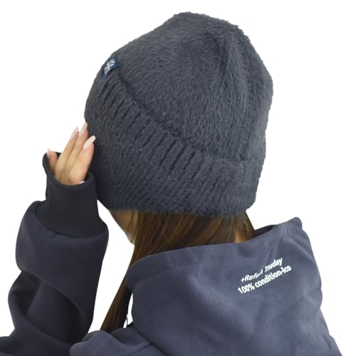 DAYCLOSET ニット帽 耳付き 耳あてレディース 秋冬 防寒 暖かい 寒さ対策 ワッチキャップ 起毛 イヤーマフ hat289