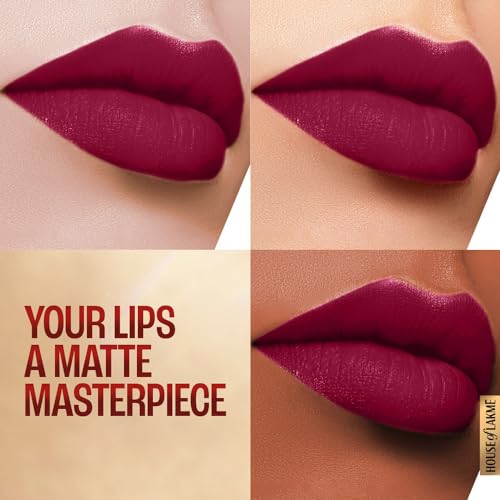 Image of LAKME Powerplay Priming Matte Lipstick, Smooth Matte Finish, Lightweight Lipstick, Smudgeproof, Lasts 16hrs, Hydrates Lips, Red Velvet, 3.6g (Pack of 2)