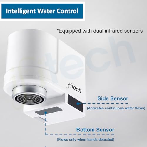 Image of IFITech Touchless Sensor Faucets Adapter | Tap Sensor Faucets for Hands Free Utility Water Saving | Perfect for Kitchen, Bathroom Sinks and Commercial Wash Areas