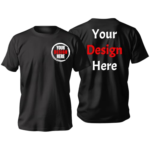 Custom T Shirt Design Your Own Bulk Customized T Shirts Unisex Personalized T Shirts Tee Add Text...