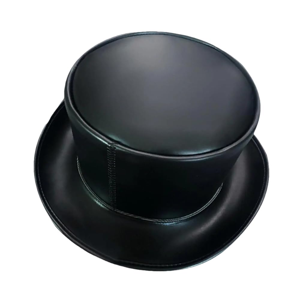 SaoBiiu Sombrero de piel sintética para hombre y mujer, para adultos, estilo steampunk, divertido sombrero para fiesta, viajes, club nocturno