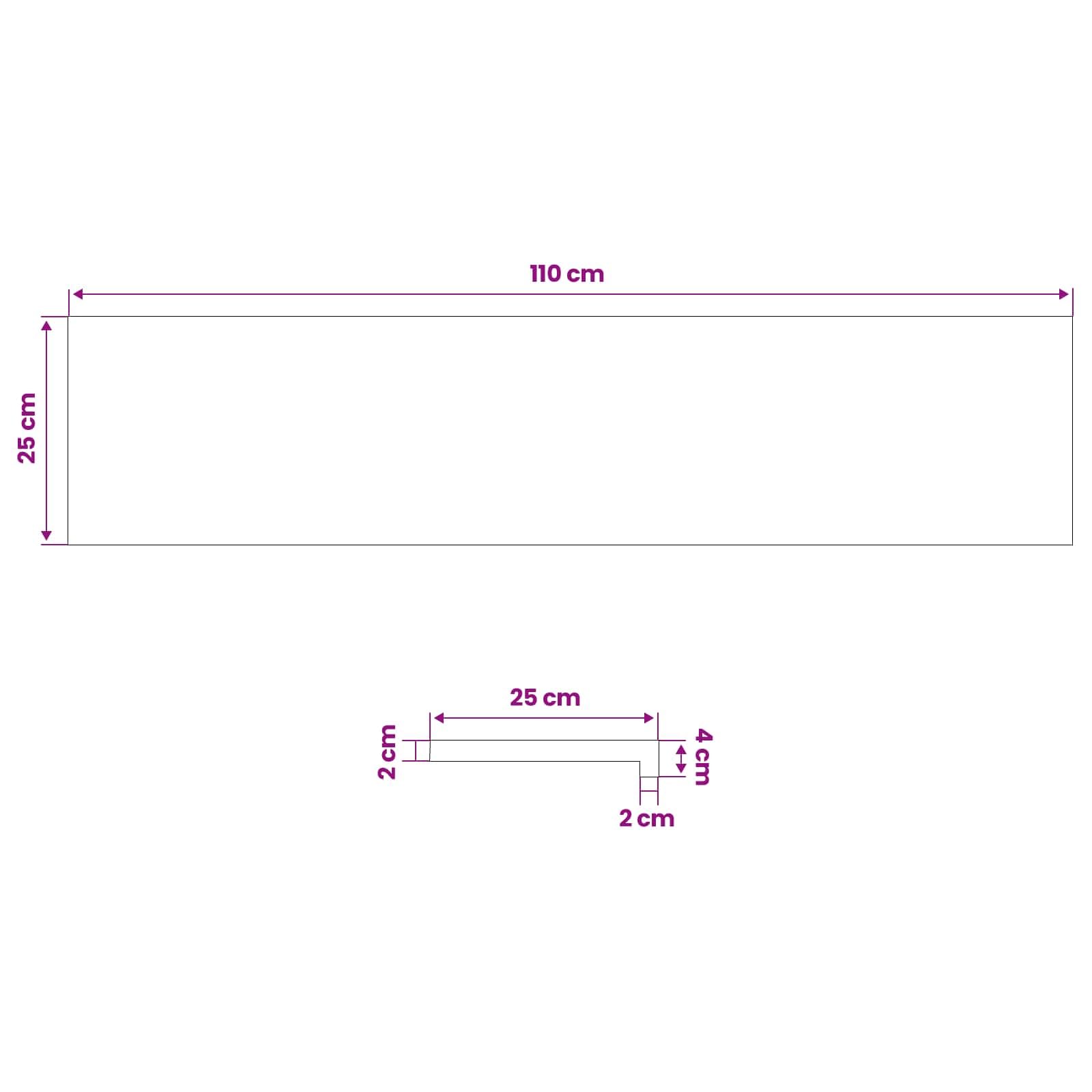 vidaXL Tappeti per scale 2 pz 110 x 25 x 2 cm Naturale