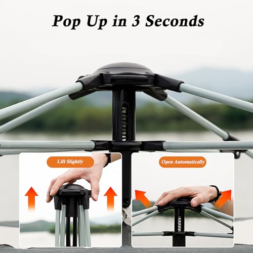 Carpa Instantánea Pop Up para Camping 4 Personas miniatura 2