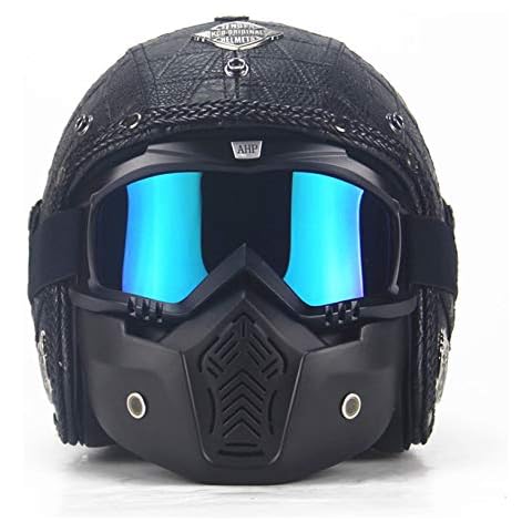 MRDEAR Retro Vegan Motorcycle Crash Helmet Cover