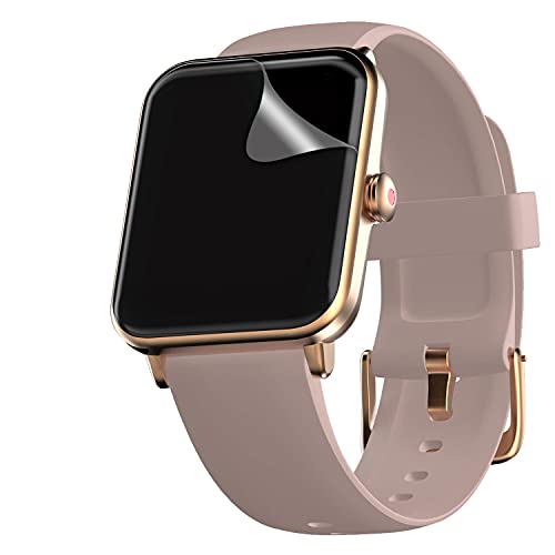 FCS Ultrathin 0.125 mm Edge to Edge Full Screen Coverage Flexible Watch Screen Protector Membrane for Noise Colorfit Pro 3 (Clear, 5)