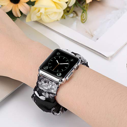 Image of Greatfine Scrunchie Band Compatible with Apple Watch Bands 38mm 40mm 41mm 42mm 44mm 45mm 46mm 49mm Women, Elastic Scrunchie Watch Strap for iWatch Watch Series 11 10 9 8 7 6 5 4 3 2 1 SE 3 2 Ultra 3 2