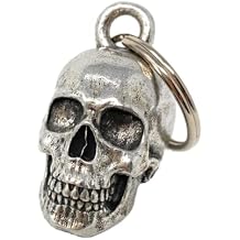 Bravo Bells Skull Bell - Biker Bell Accessory or Key Chain for Good Luck on The Road