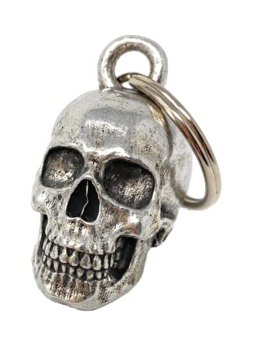 Bravo Bells Skull Bell - Biker Bell Accessory or Key Chain for Good Luck on The Road