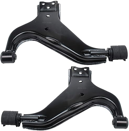 Image of Detroit Axle - Front 14pc Suspension Kit for 1996-2004 Nissan Pathfinder Infiniti QX4, 2 Lower Control Arms 2 Ball Joints 4 Front & Rear Sway Bars 4 Outer & Inner Tie Rods 2 Boots Replacement