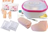 [page_title]-ParaffinTherapie - ParaffinSet - Komplettset: ParaffinBad, mit Zubehör, Hände, Füße + Erwärmer, PREMIUM QUALITY - ROSA 2x 500ml - geeignet für Schuhgrößen bis 40