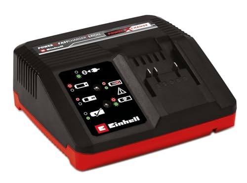 Einhell Chargeur Rapide Power X-Change (18V, Lithium-ION, 200-260V, 50-60 Hz, Charge Rapide 4 A, contrôle de la Batterie pour Un processus de Charge Optimal)