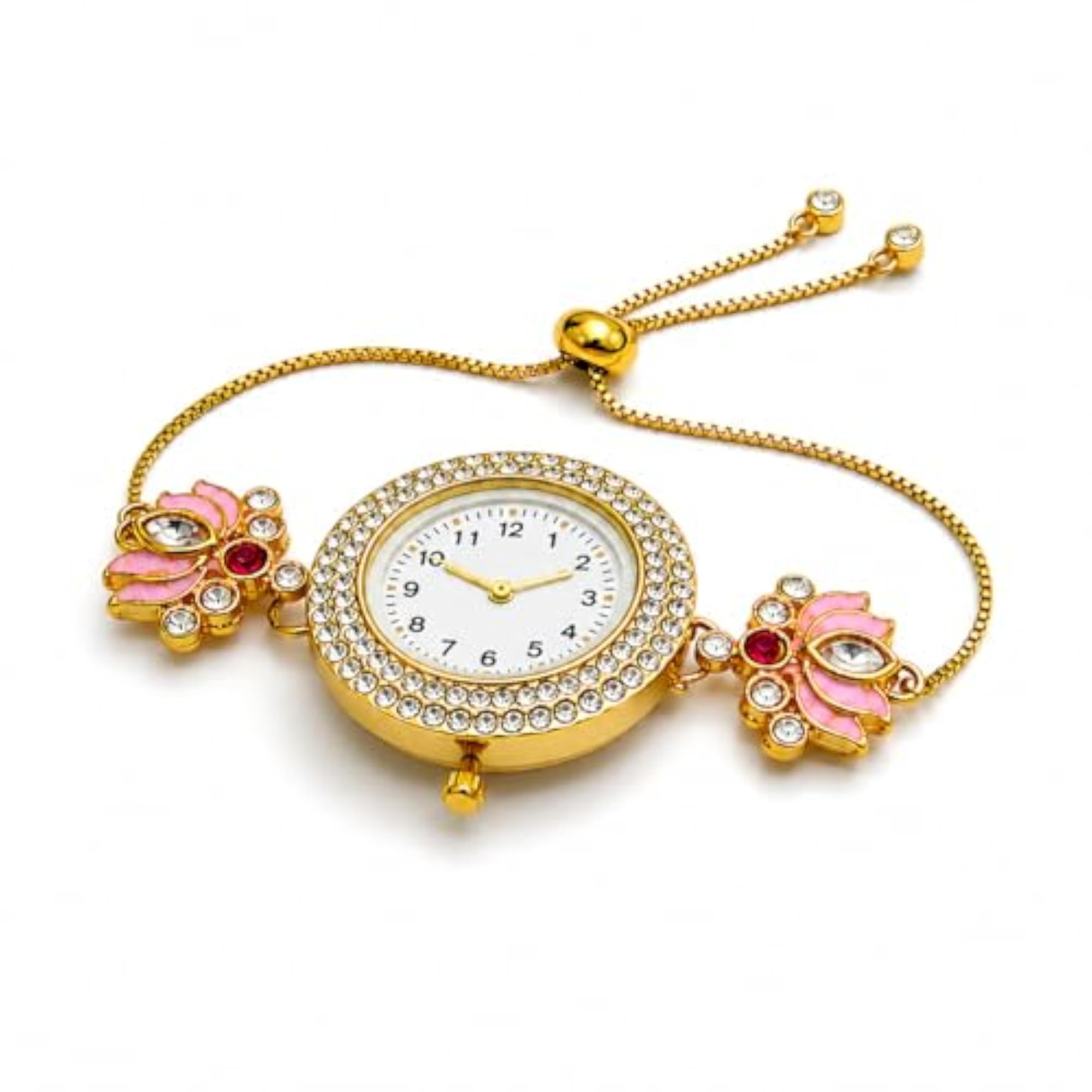 Women's Crystal Studded Analog Wrist Watch