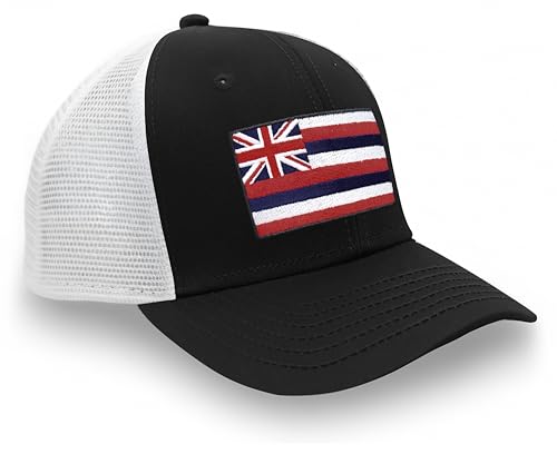 Image of International Tie State Hat for Men and Women, Adjustable Snapback Trucker Baseball Cap with Embroidered Patch