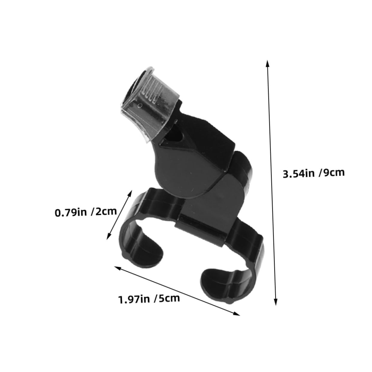 HANABASS 4pcs Referee Soccer Whistle Ring Dual Tone Sound for Basketball Practice Emergency Travel Hand Whistle