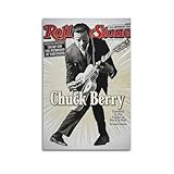 Chuck Berry Poster Rock And Roll Hall of Fame Poster Rock Singer Poster Star Poster Music Poster01 Poster Music Album Cover Poster Wall Art Decor Canvas Poster for Bedroom Artistic Poster Decoration U