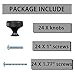 GTKHAAPPY Cabinet Knobs 24-Pack Black Drawer Dresser Knobs Aluminum Knurled Kitchen Cabinet Knobs with Screws and Diamond Pattern for Cupboard Pulls Handles Modern Furniture Hardware