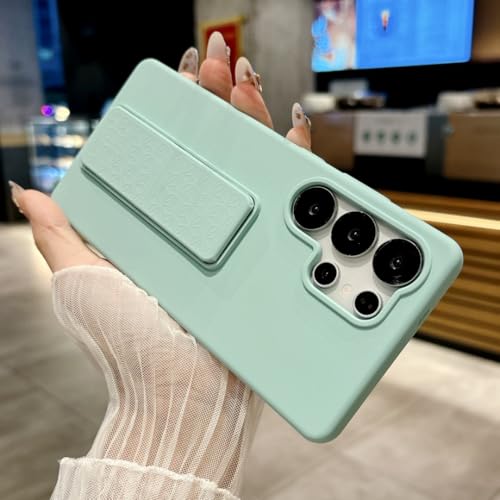 Coque silicone Galaxy S24 antichoc cyan qui ne glisse pas des mains
