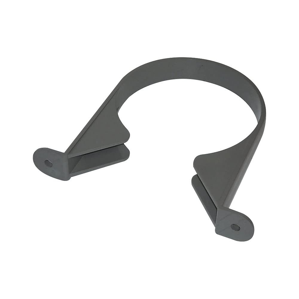 Floplast Anthracite/Grey Pack Of 2 X Sp82a 110Mm Pipe Clips