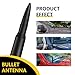 5.3inch Car Short Antenna Fit for Chevy Silverado & GMC Sierra Trucks 50 Cal Truck Antenna Accessories(Black)