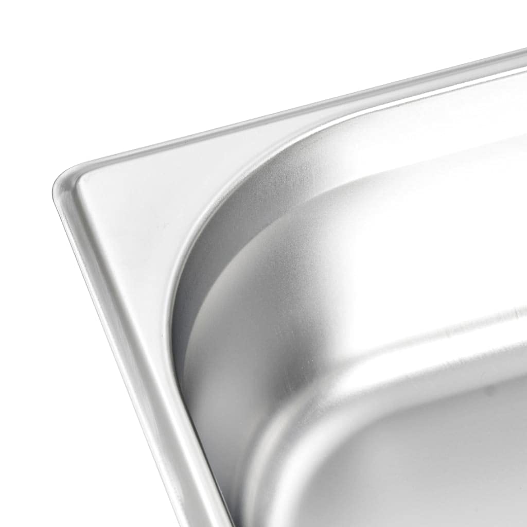 8 recipientes para gastronomía, GN 1/3, 100 mm, de acero inoxidable, para Bain-Marie Chafing-Dish, buffet, catering, gastronomía, mantener caliente y guardar
