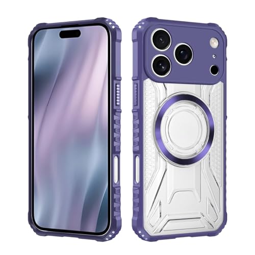 Coque iPhone 17 Air violette pour recharger sans fil et protéger des chutes
