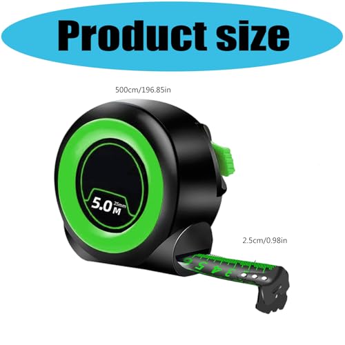Cinta métrica fluorescente 5M resistente ABS miniatura 3