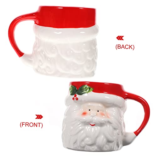 Cabilock 1 Peça Caneca De Cerâmica De Natal Xícara De Café De Cerâmica Canecas De Natal Vintage Papa