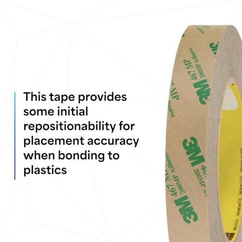 Image of 3M 467MP High Performance Adhesive Transfer Tape 2 inch x 9.25 inch Rectangles (Pack of 100)