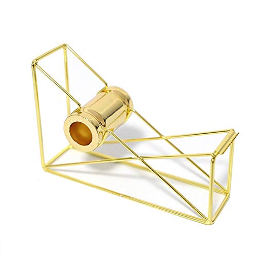 Nicole Knupfer Klebebandspender, Gold Roségold Klebefilmabroller Dekorativer Abroller Tischeabroller Tape Cutter Schreibwaren Werkzeug (Stil B - Gold)