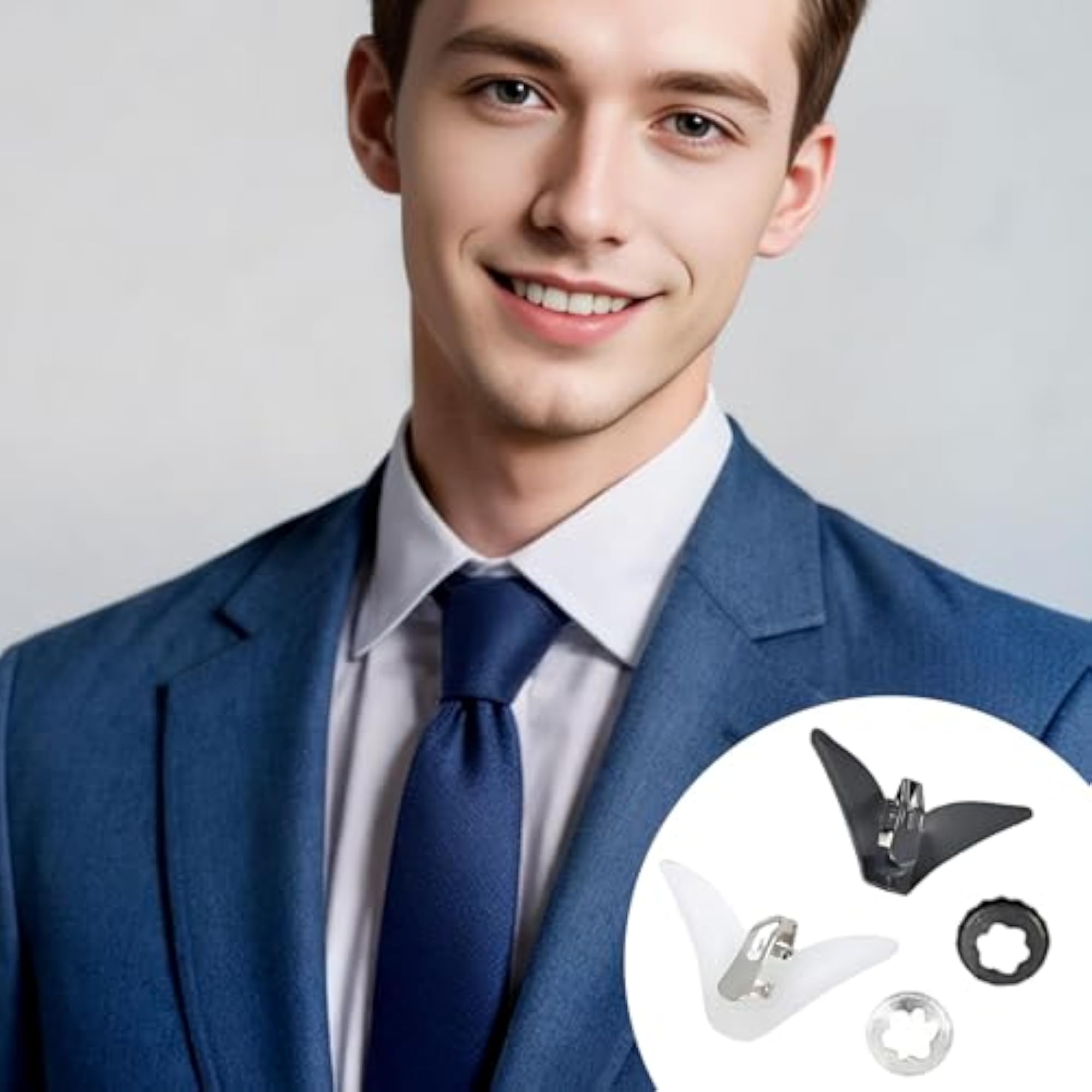 10 Pcs Triangle Tie Pin Set for Men, Formal Wear