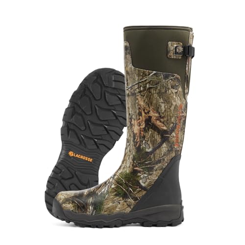 LaCrosse Alphaburly Pro 18' Hunting Boots for Men Featuring Waterproof Rubber, Adjustable Gusset, and EVA Footbed, Mossy Oak Dna - 13