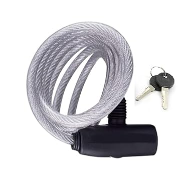 The Morning Play Bike Lock with 2 Keys Grey | Zinc finish