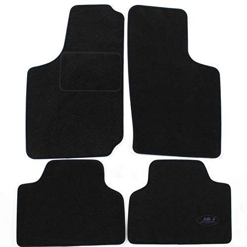 J&J AUTOMOTIVE Tapis de Sol en Velours Noir sur Mesure pour Opel Corsa B 1993-2000, Ajustement Précis, Base Antidérapante, Zone des Pédales Renforcée