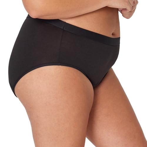 Hanes womens Just My Size Comfort, Period. Brief Period Underwear, Super Leaks, 2-pack (Plus Sizes)3