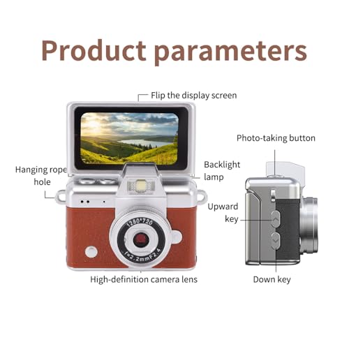 Petit caméscope numérique 1080P 48MP Annadue avec batterie 200 mAh - 2