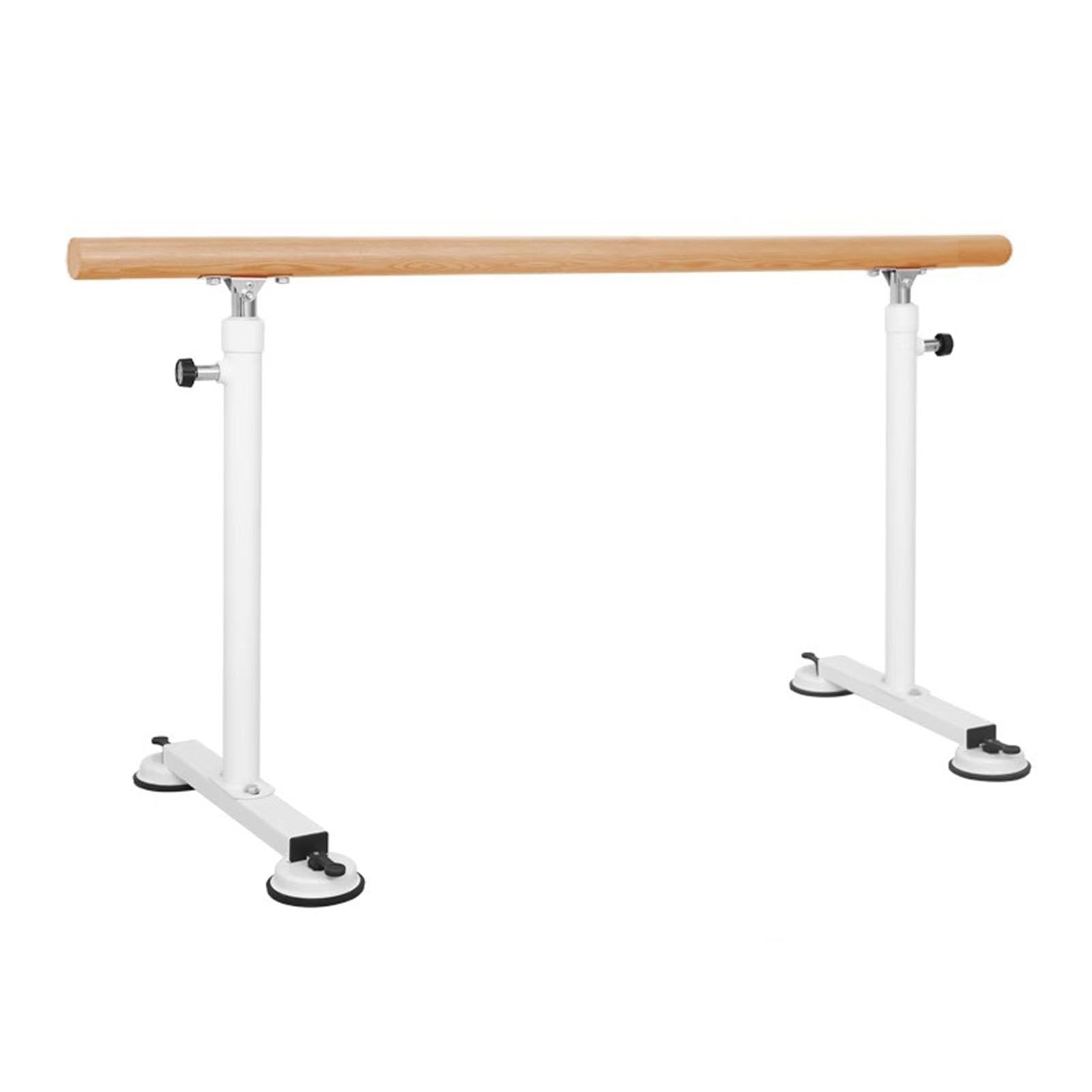 RQLSSSLMXJ Ballet Bar Portable Home Ballet Barre For Adults, Freestanding Height Adjustable 80-120Cm Dance Bar, For Fitness Gymnastics Stretching Pilates Training, White-L 250cm/8.2ft