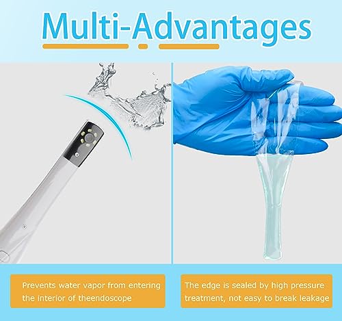 Annwah INTRAORAL CAMERA SLEEVE AQ174 Dental 500 Pieces Disposable Dental Intraoral Camera Sheaths,Endoscope Sheaths,Covers,Sleeves Fit thumb #3