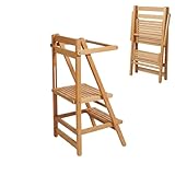 INDUSTORM Lernturm ab 1 Jahr Klappbar, Lernturm Montessori, Tritthocker...