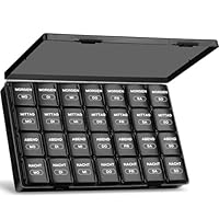 Große Pillendose 7 Tage, Tragbarer Pillenbox 7 Tage, BPA-Freier Großer