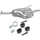  G Caravan 98-04 ENDSCHALLDà„MPFER AUSPUFF ENDTOPF + MONTAGESATZ