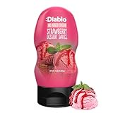 Diablo Strawberry Dessert Sauce | No Added Sugar | Gluten Free | Diabetic Friendly | Hamper Available - Perfect for Gifting | 355g 12.52oz