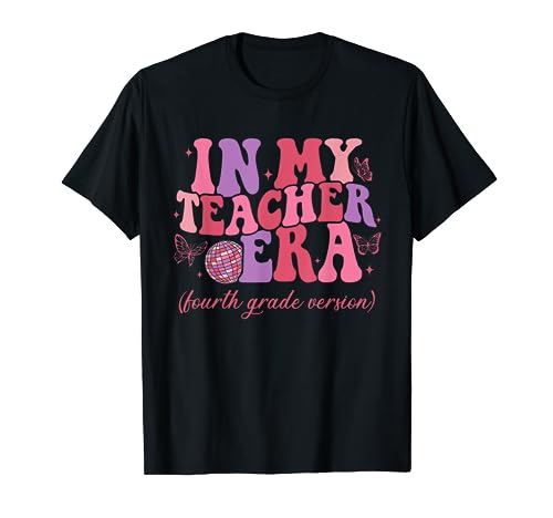 Retro In My Teacher Era Versión de cuarto grado Regreso a la escuela Camiseta