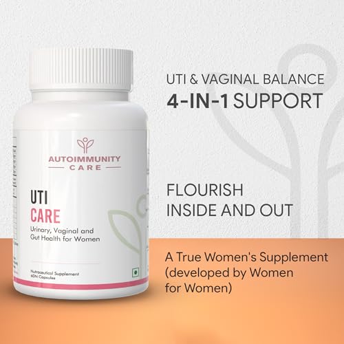 Image of Autoimmunity Care UTI Care for Women | Probiotics Supplement with Cranberry Extract & D Mannose | Supports Urinary Tract, Vaginal pH, Gut & Immune Health | 60 Caps (60 doses)