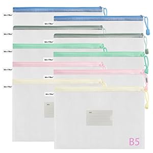 MerryNine Reißverschlusstasche B5, 10 Stück