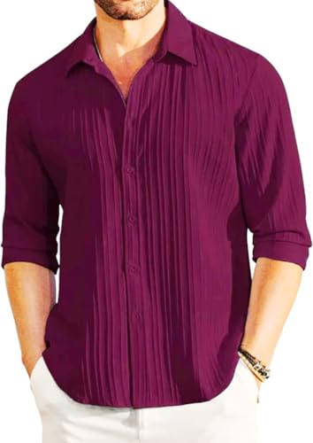 Image of FUNKY RICH Funkyrich Textured Popcorn Shirts for Men || Casual Shirt for Men || Shirt for Men|| Men Stylish Half Sleeve Shirt || Men Fancy Shirt
